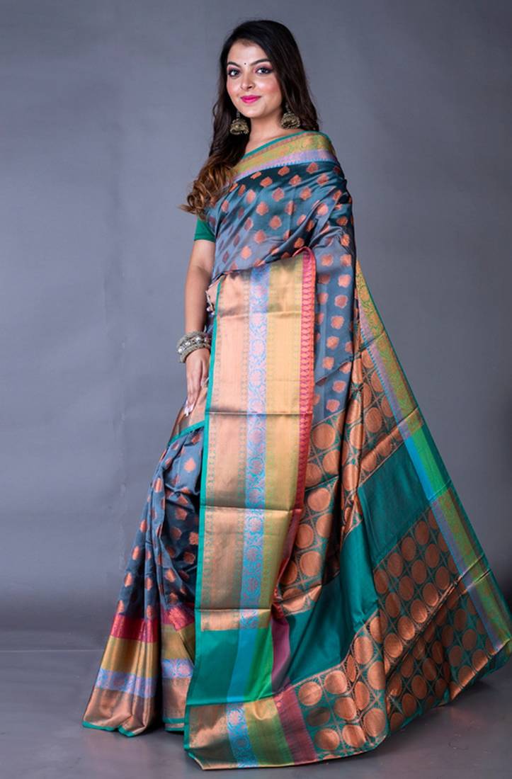 Vanarasi south chanderi heavy border saree