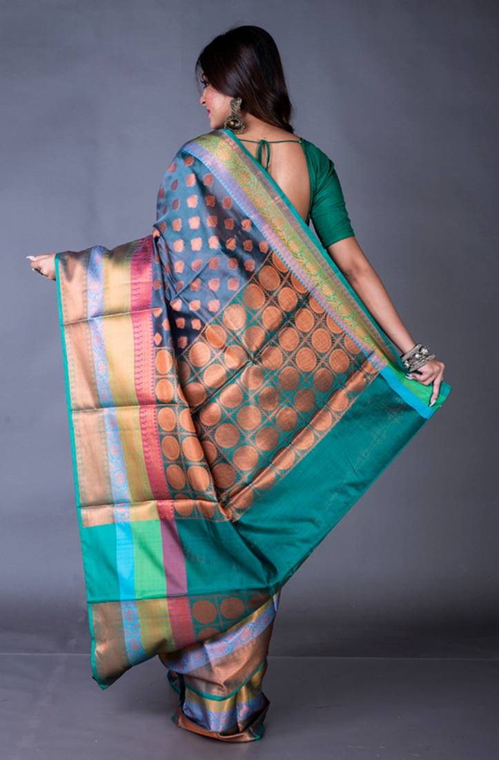 Vanarasi south chanderi heavy border saree