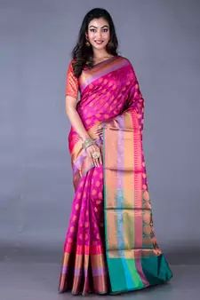 Vanarasi south chanderi heavy border saree
