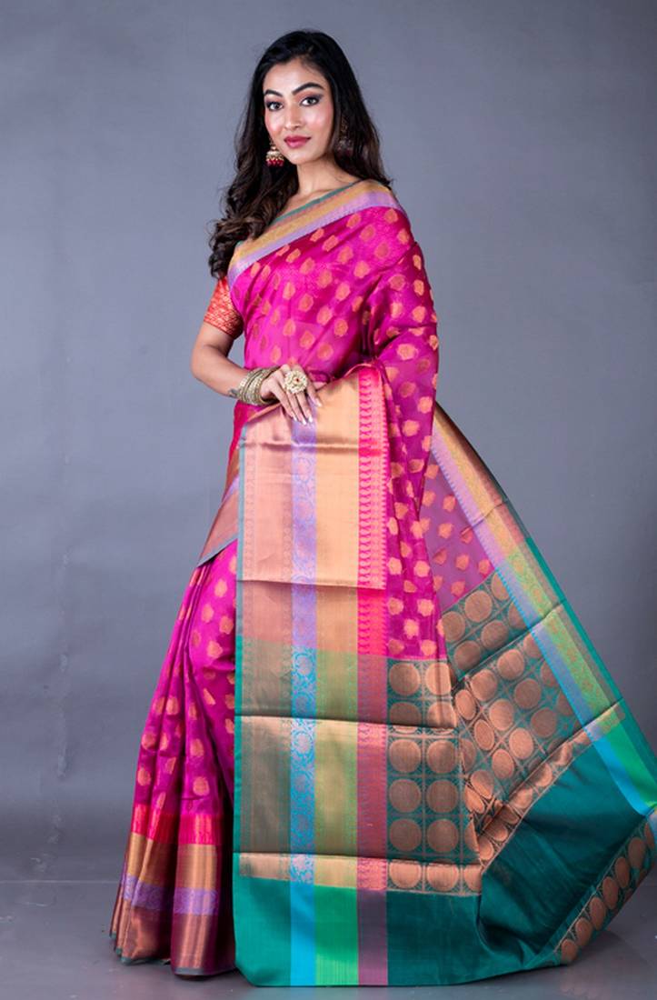Vanarasi south chanderi heavy border saree