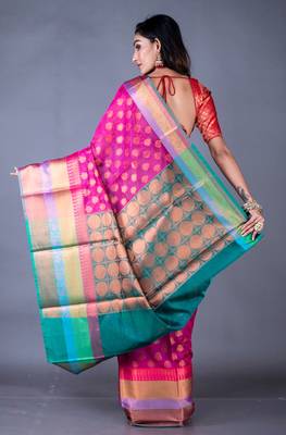Vanarasi south chanderi heavy border saree 4