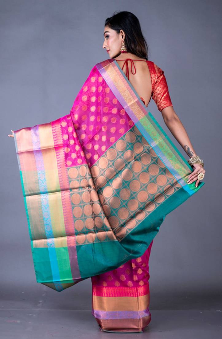 Vanarasi south chanderi heavy border saree