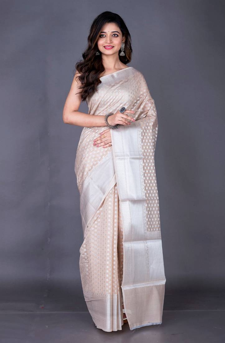 Vanarasi chanderi silk butti all over saree