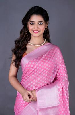 Vanarasi chanderi silk butti all over saree 1