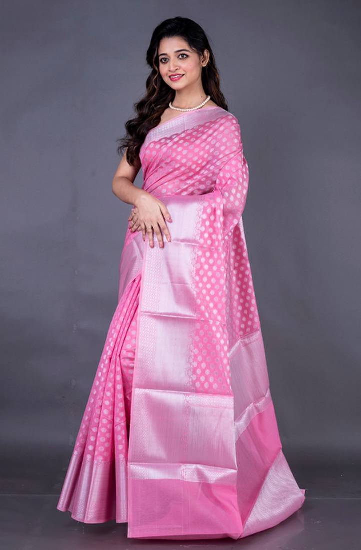 Vanarasi chanderi silk butti all over saree