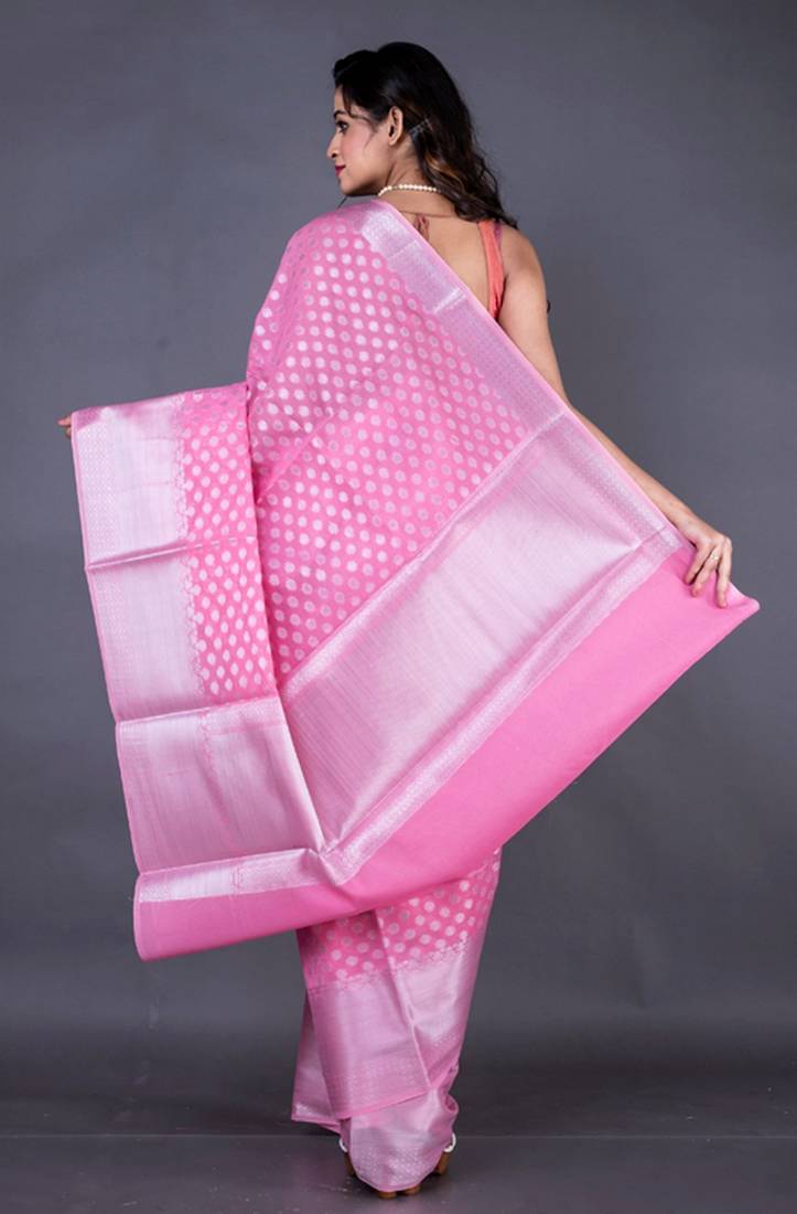 Vanarasi chanderi silk butti all over saree