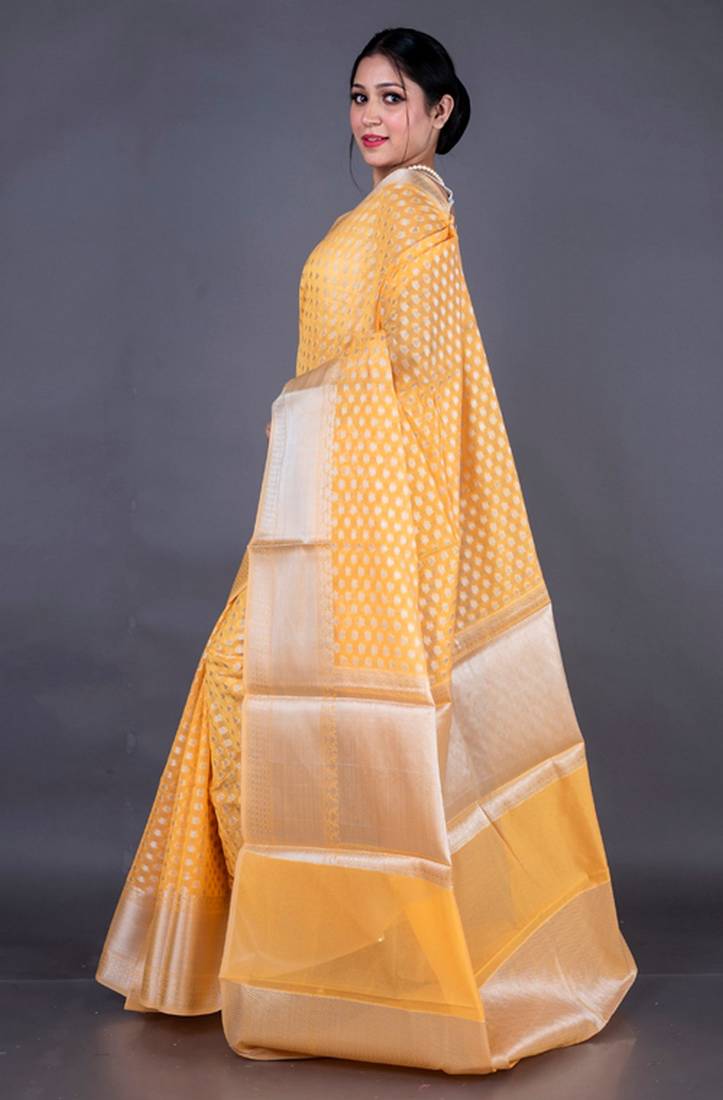 Vanarasi chanderi silk butti all over saree