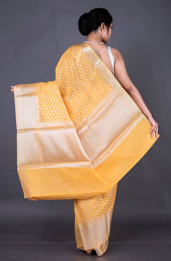 Vanarasi chanderi silk butti all over saree