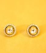 Kundan Meenakari Diamond Look Studs