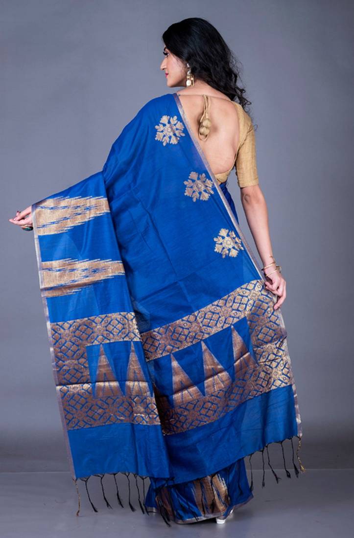 Vanarasi south chanderi silk temple border saree