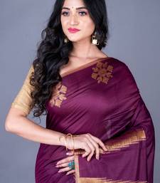 Vanarasi south chanderi silk temple border saree