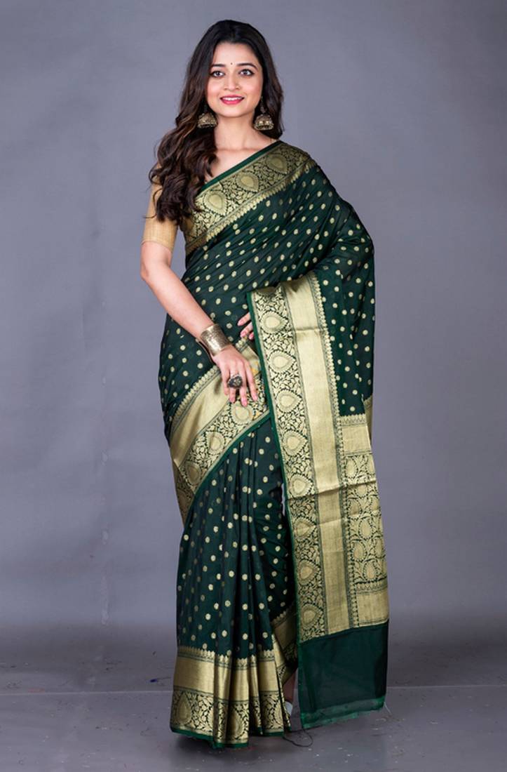 Semi Vanarasi silk saree