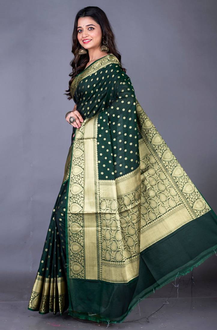 Semi Vanarasi silk saree
