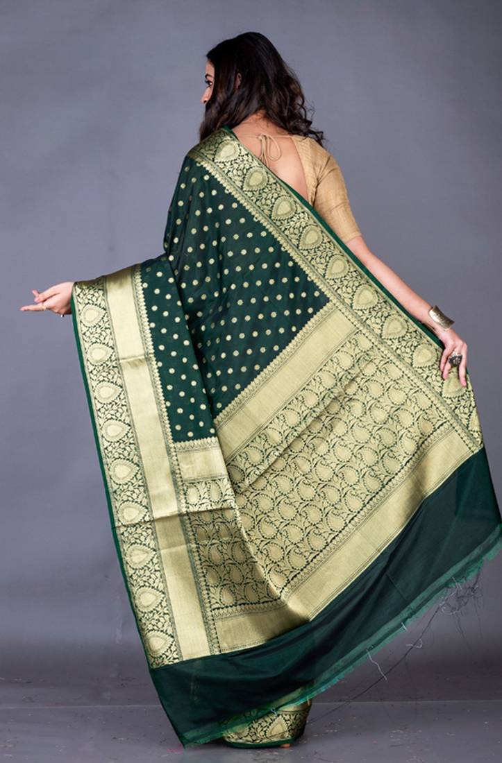 Semi Vanarasi silk saree