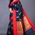 South chanderi silk temple border saree heavy butta