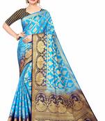 SKY BLUE BANARASI SILK SAREE 