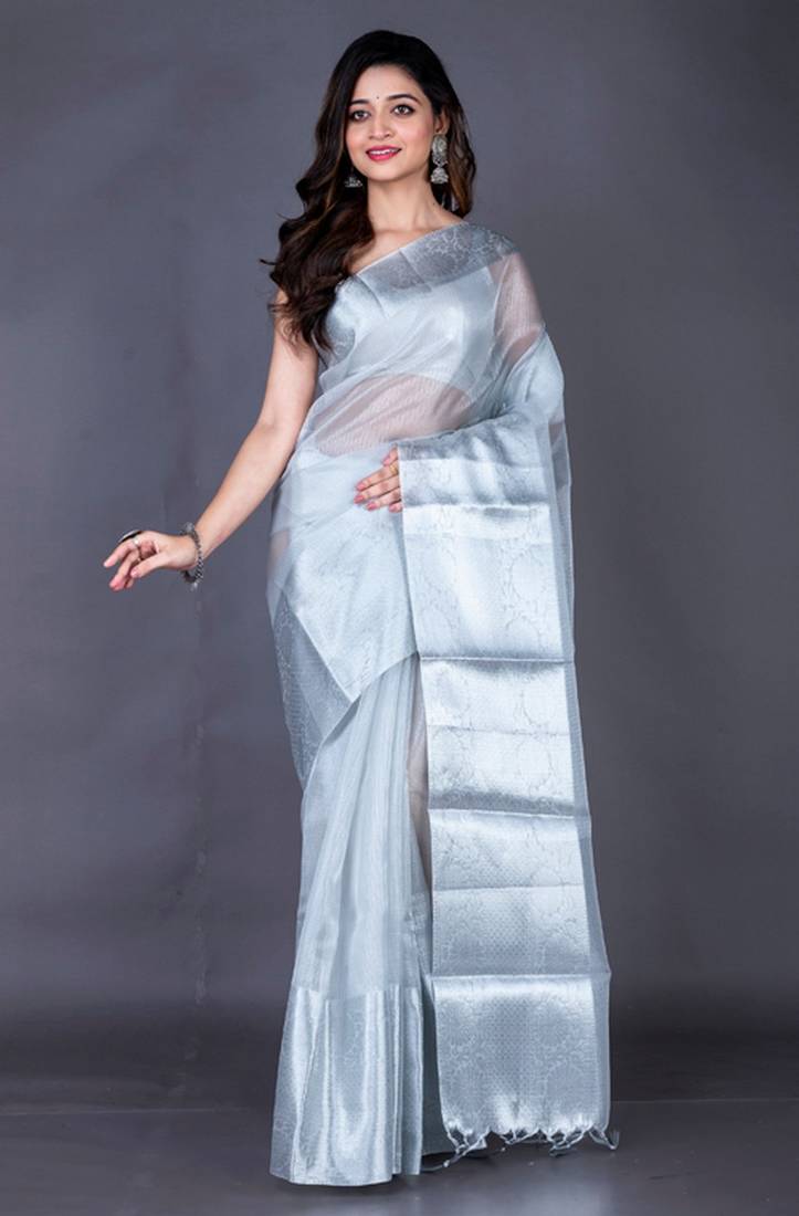 Vanarasi zari tissu saree