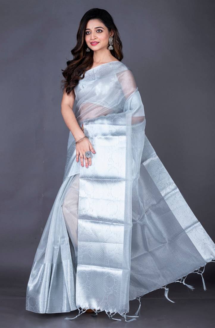 Vanarasi zari tissu saree