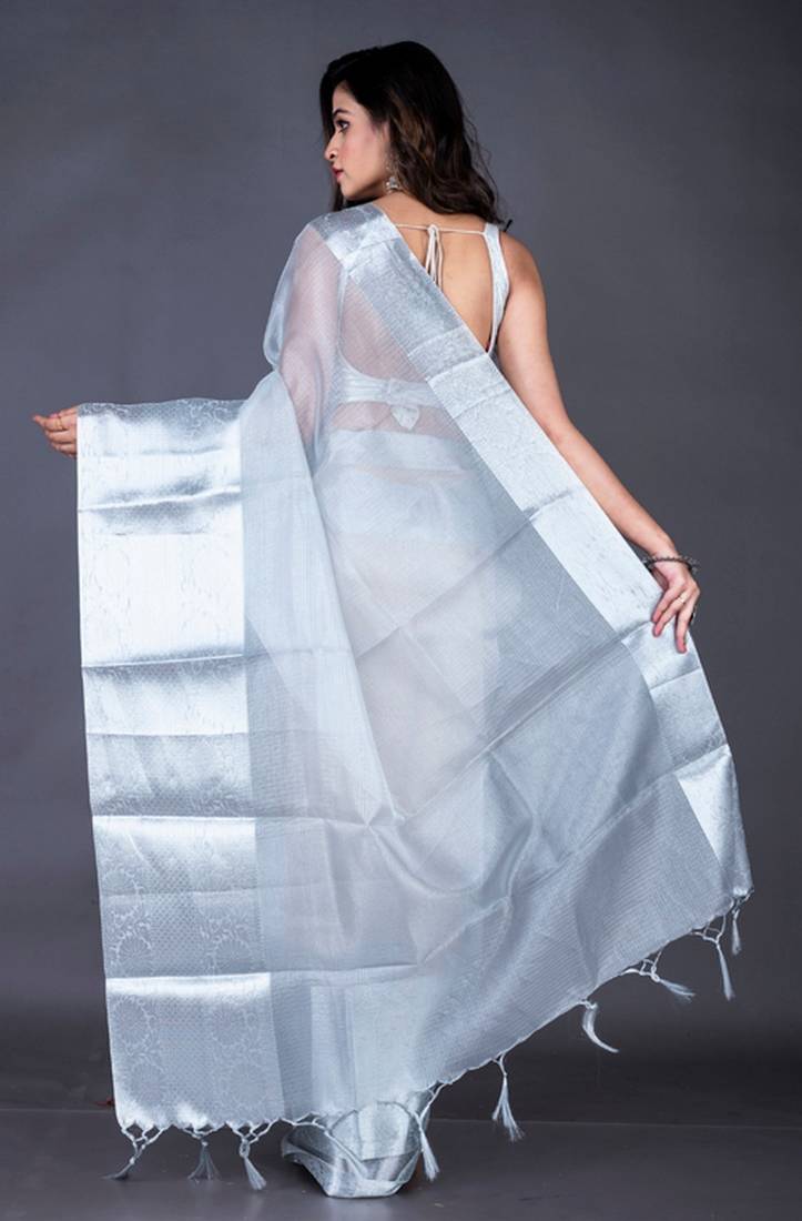 Vanarasi zari tissu saree