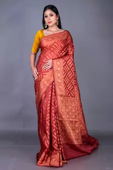 Vanarasi chanderi kota heavy border zari silk saree