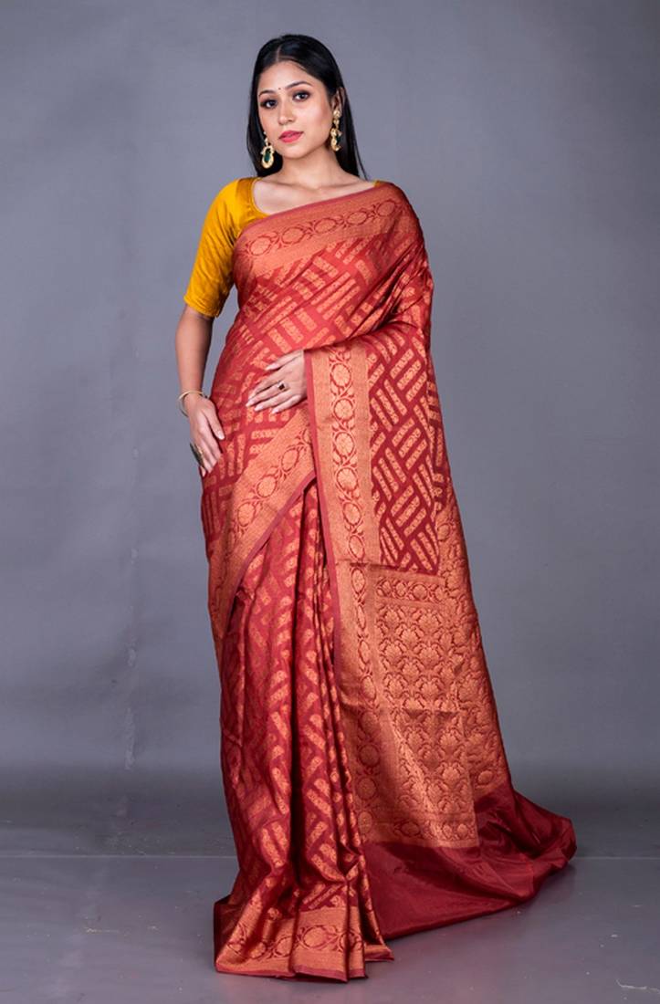 Vanarasi chanderi kota heavy border zari silk saree