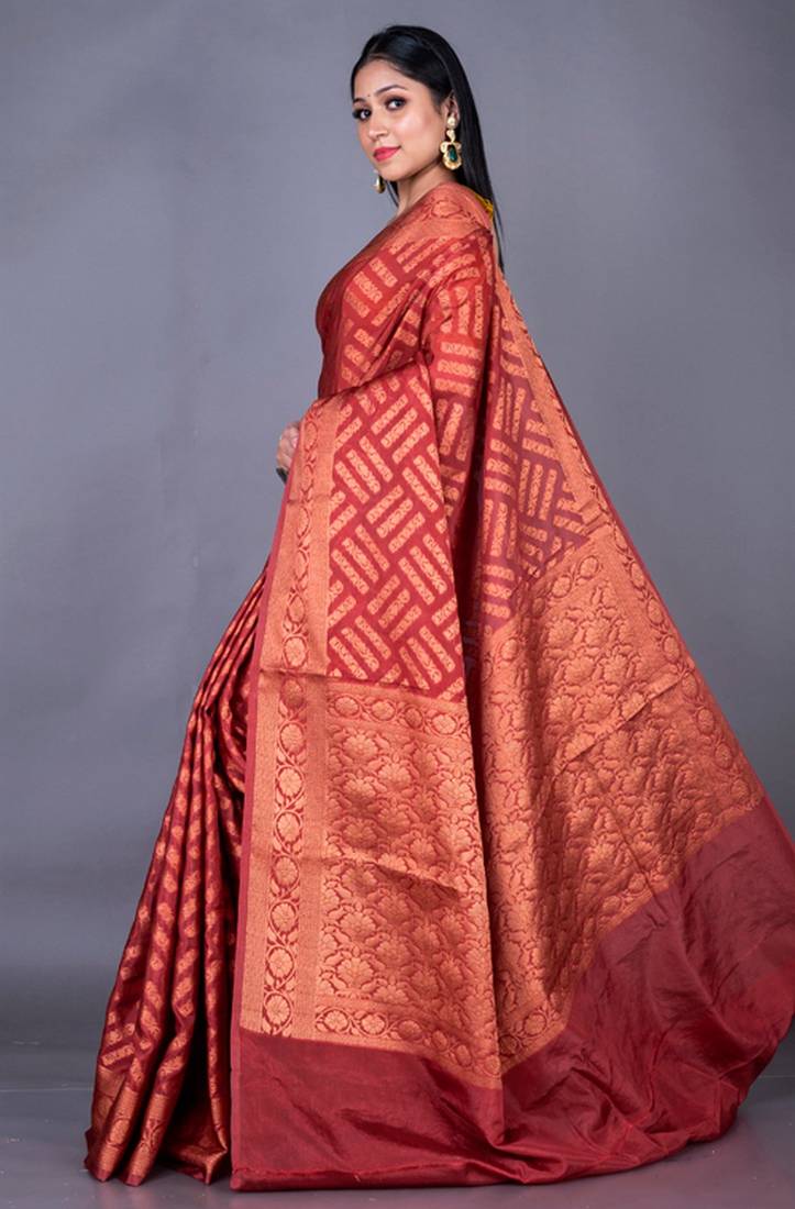 Vanarasi chanderi kota heavy border zari silk saree