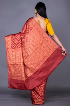 Vanarasi chanderi kota heavy border zari silk saree