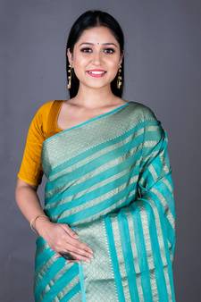 Vanarasi organza full body work zari saree
