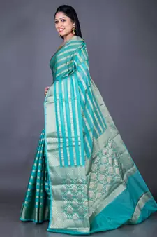 Vanarasi organza full body work zari saree