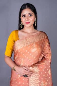 Vanarasi organza full body work butti zari saree