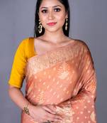 Vanarasi organza full body work butti zari saree