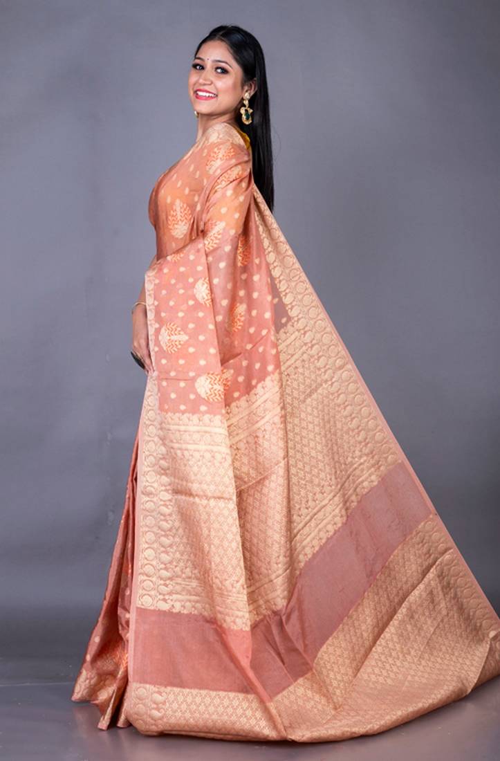 Vanarasi organza full body work butti zari saree