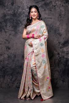 Pure dola silk saree