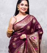 Pure dola silk saree