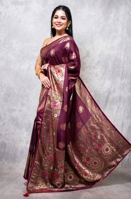 Pure dola silk saree 3