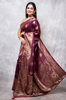 Pure dola silk saree