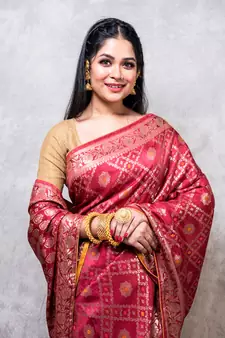 Pure dola silk saree