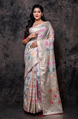 Pure dola silk saree 1