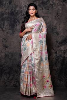 Pure dola silk saree