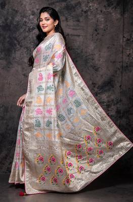 Pure dola silk saree 2