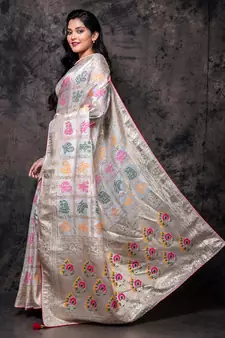 Pure dola silk saree