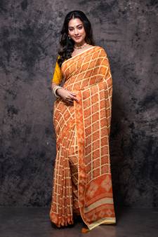 Georgette saree with digital print