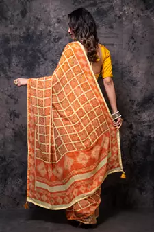 Georgette saree with digital print