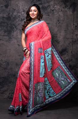 Georgette saree with digital print 3