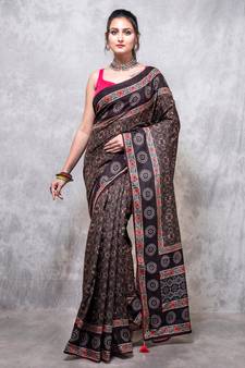 Pure opara saree digital print