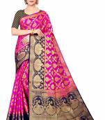 PINK BANARASI SILK SAREE 