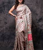 Pure russian silk saree digital print