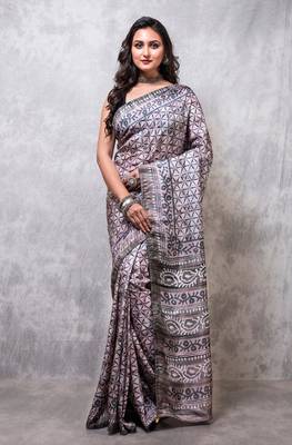 Pure russian silk saree digital print 2