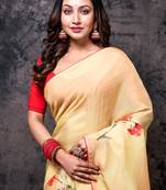 Pure viscose organza digital print saree