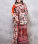Pure viscose organza digital print saree